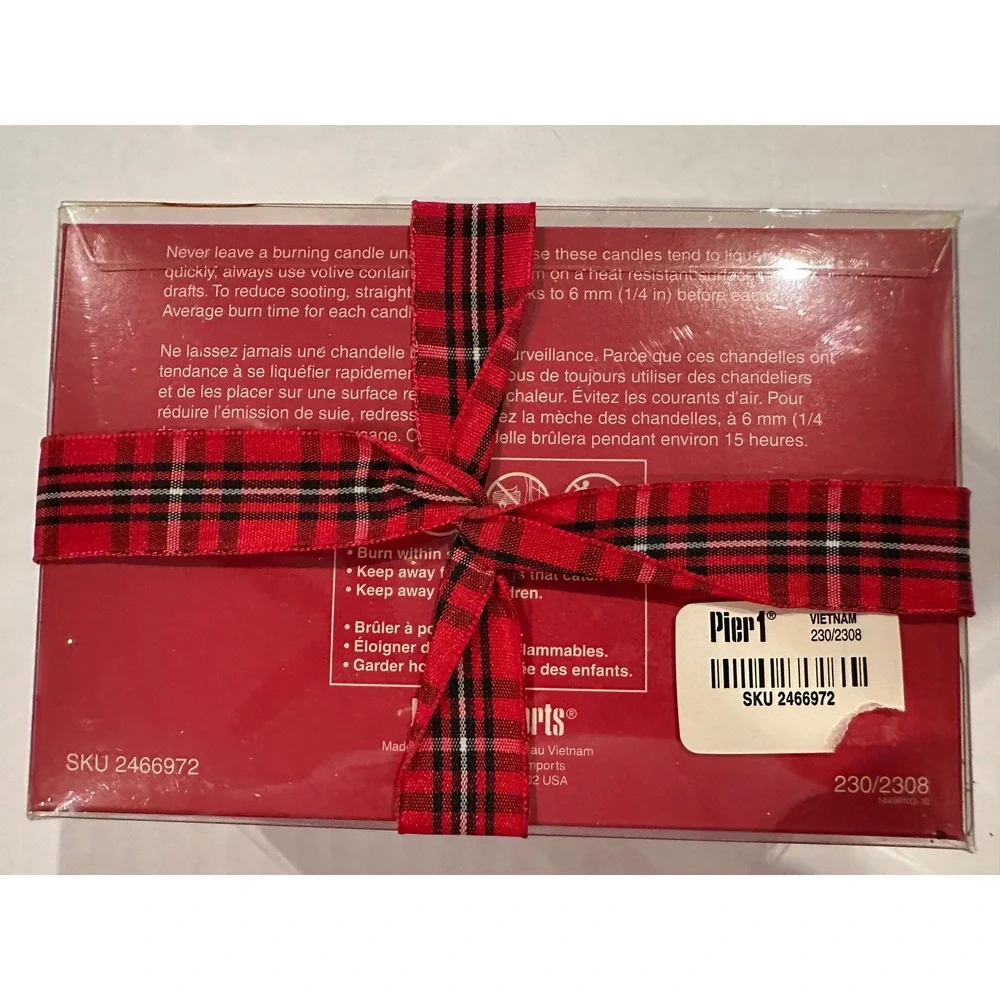 Pier 1 Scented Votive Candles Apple Cinnamon Unopened